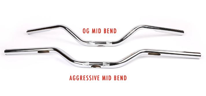 Aggressive Mid Bend Bars - Chrome