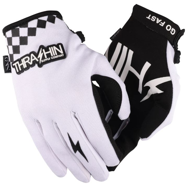 Thrashin Supply - Gloves - Go Fast - White