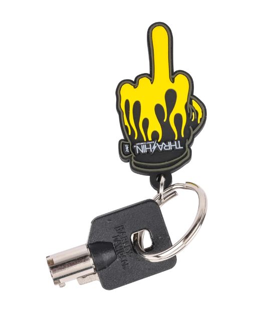 Thrashin Supply - Keychain Middle Finger Flame Glove